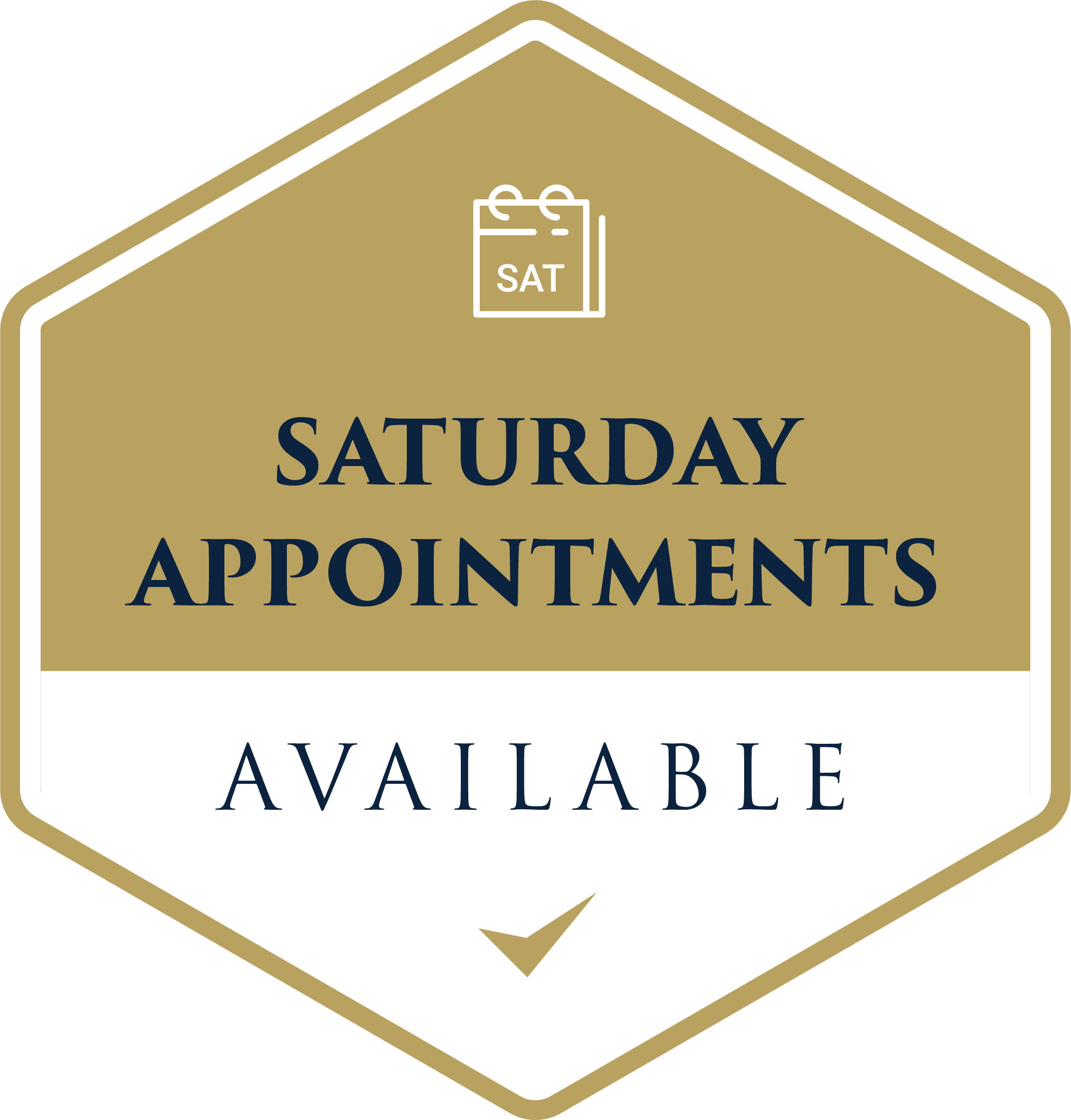 Saturday appointments available