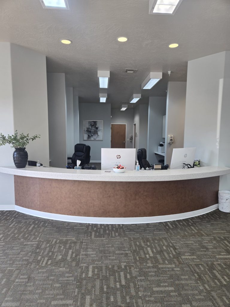 Front desk at the St. George Dermatology office