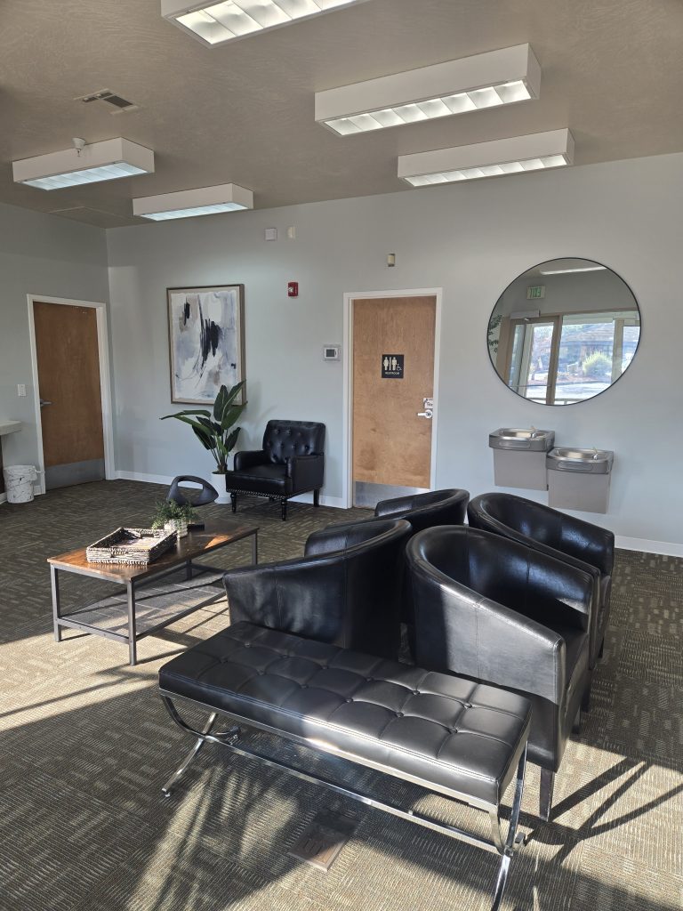 Waiting room at the St. George Dermatology office